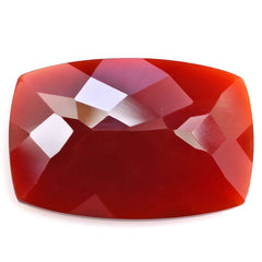 RED ONYX CUT CUSHION 24X17MM 16.10 Cts.