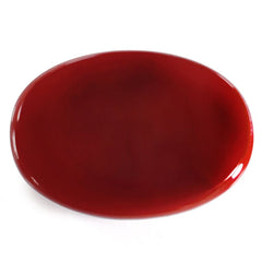 RED ONYX OVAL CAB 25X18MM 27.67 Cts.