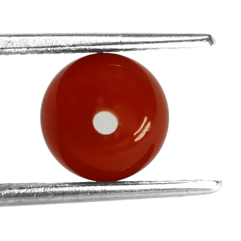 RED ONYX PLAIN ROUND BALLS (FULL DRILL 1.50MM) 8MM 3.66 Cts.