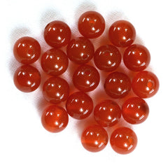 RED ONYX PLAIN ROUND BALLS (FULL DRILL 1.50MM) 8MM 3.66 Cts.