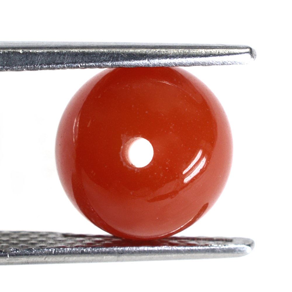 RED ONYX PLAIN ROUND BALLS (FULL DRILL 1.50MM) 10MM 7.06 Cts.