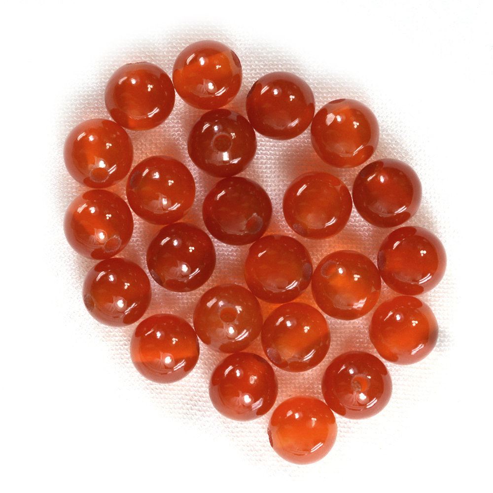 RED ONYX PLAIN ROUND BALLS (FULL DRILL 1.50MM) 6MM 1.53 Cts.