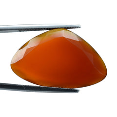 RED ONYX BOTH SIDE TABLE CUT FANCY  30X19MM 19.88 Cts.