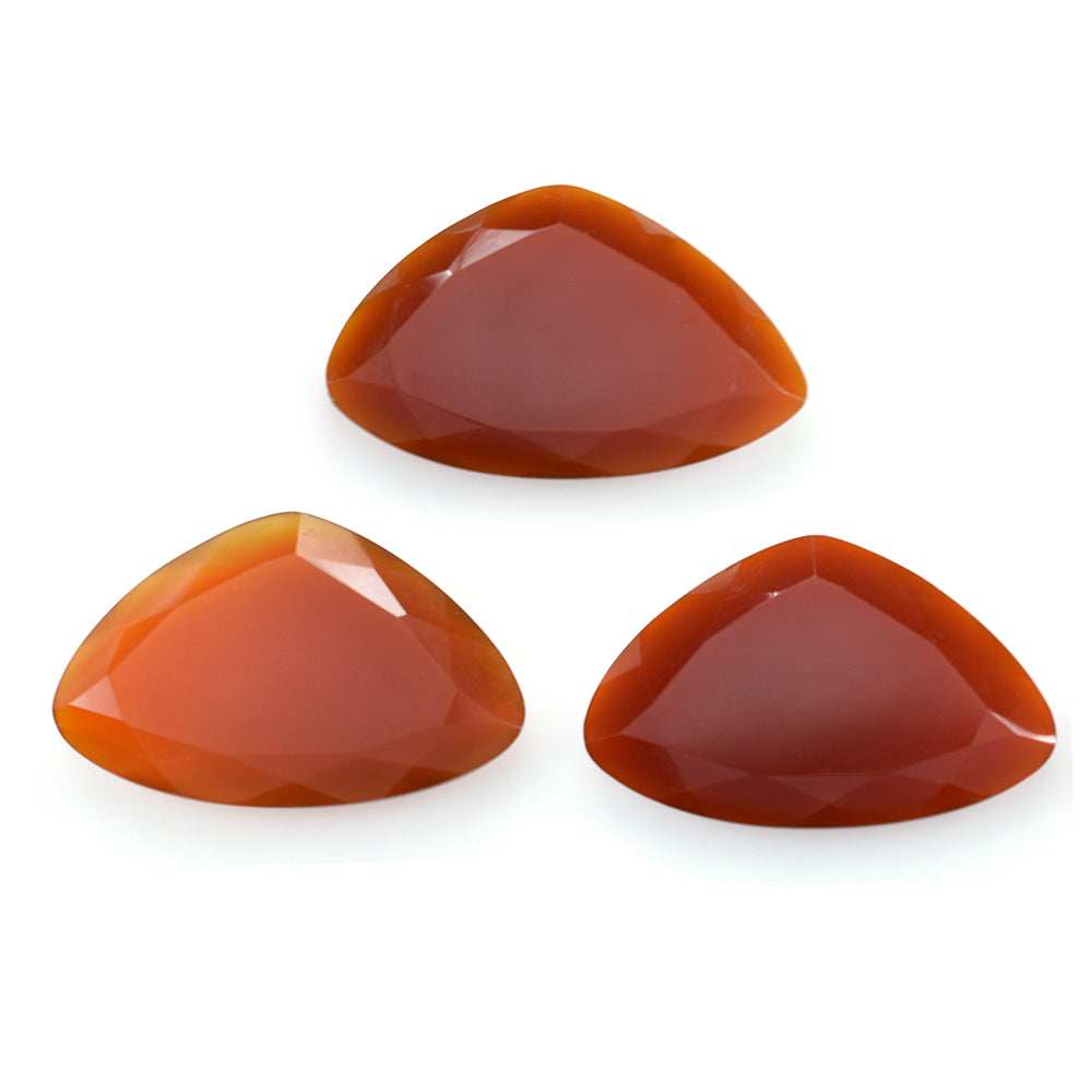 RED ONYX BOTH SIDE TABLE CUT FANCY  30X19MM 19.88 Cts.