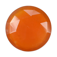 RED ONYX ROSE CUT BRIOLETTE ROUNDISH 12MM 3.36 Cts.