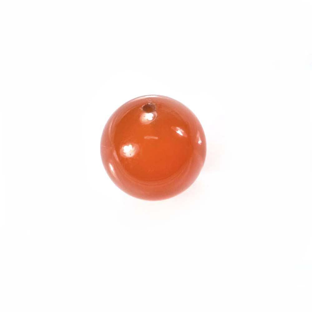 RED ONYX PLAIN ROUND BALL (LIGHT)(ORANGE CLEAN)(H/D_0.75) 10.00X10.00 MM 7.10 Cts.