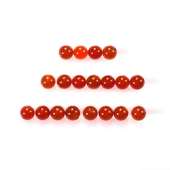 RED ONYX PLAIN ROUND BALL (MEDIUM)(H/D_0.75) 5.00X5.00 MM 0.97 Cts.