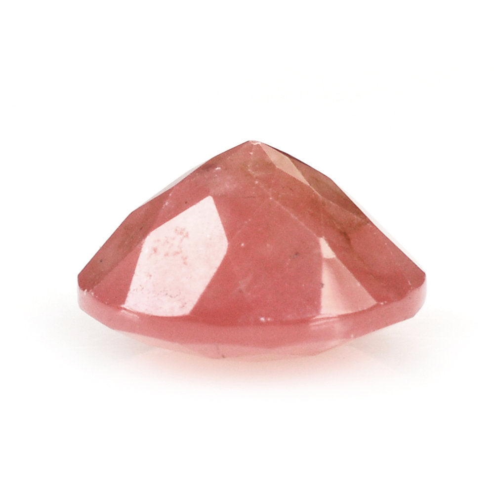 RHODOCHROSITE CHECKER CUT ROUND 10MM 4.41 Cts.