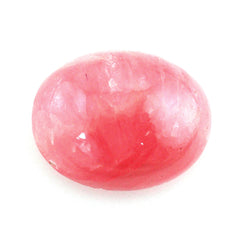RHODOCHROSITE OVAL CAB 10X8MM (BROWN-RED) (WHITE-LINE) 3.19 Cts.
