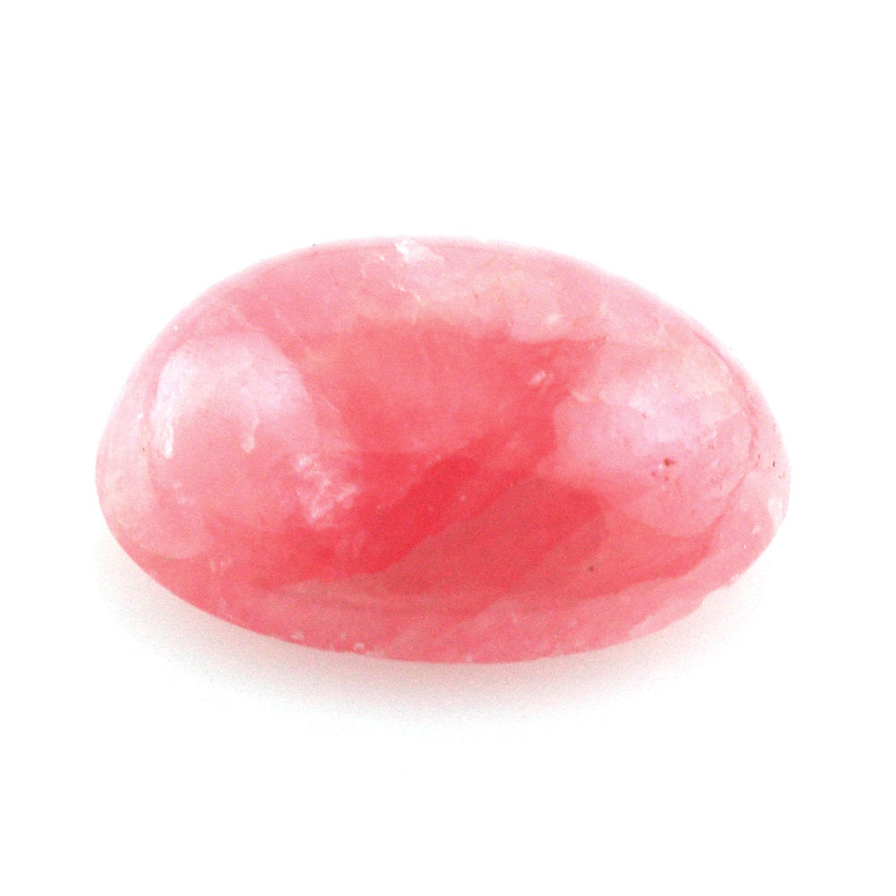 RHODOCHROSITE OVAL CAB 10X8MM (BROWN-RED) (WHITE-LINE) 3.19 Cts.