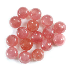 RHODOCHROSITE (ARGENTINA) PLAIN ROUND BALLS (FULL DRILL 1.50MM) (FINE) 10MM 9.38 Cts.