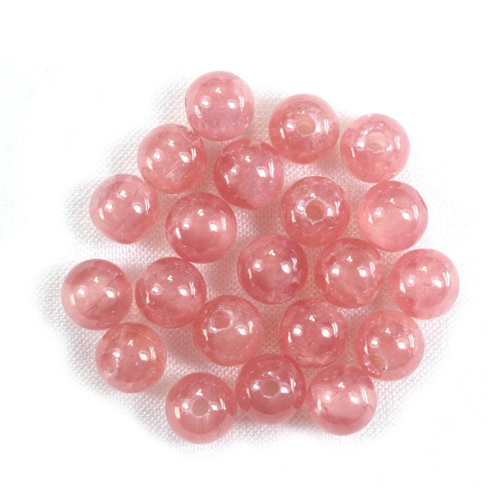 RHODOCHROSITE (ARGENTINA) PLAIN ROUND BALLS (FULL DRILL 1.50MM) (FINE) 6MM 1.94 Cts.