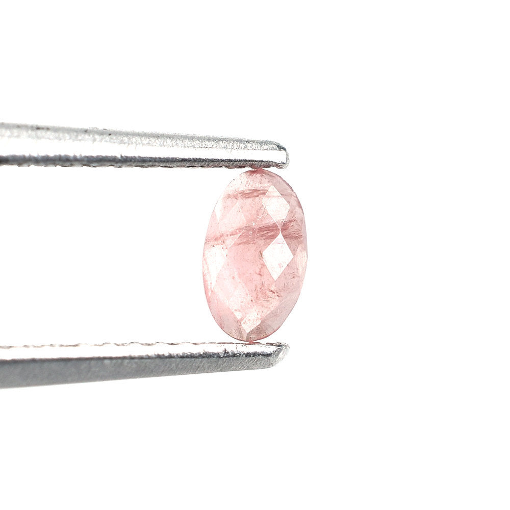 RHODOCHROSITE CHECKER CUT OVAL CAB (CLEAN) 5X3MM 0.25 Cts.