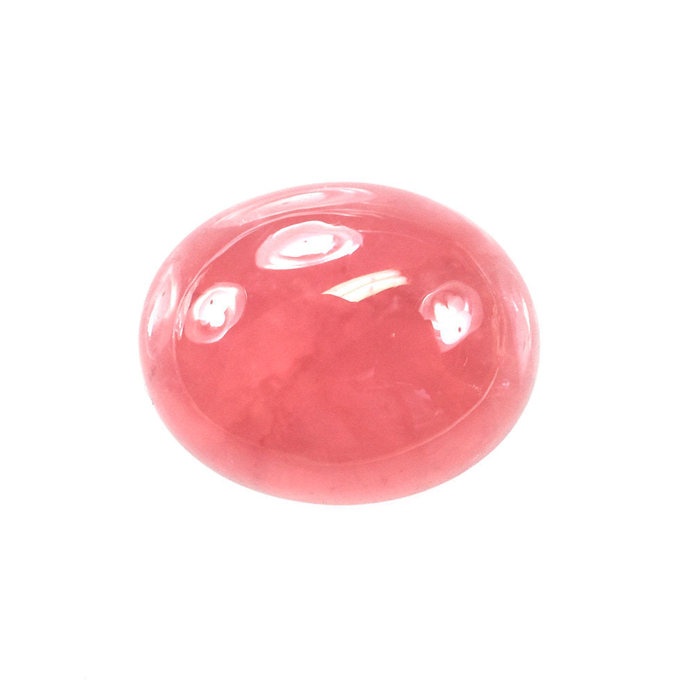 RHODOCHROSITE PLAIN OVAL CAB (CLEAN) 10X8MM 3.53 Cts.