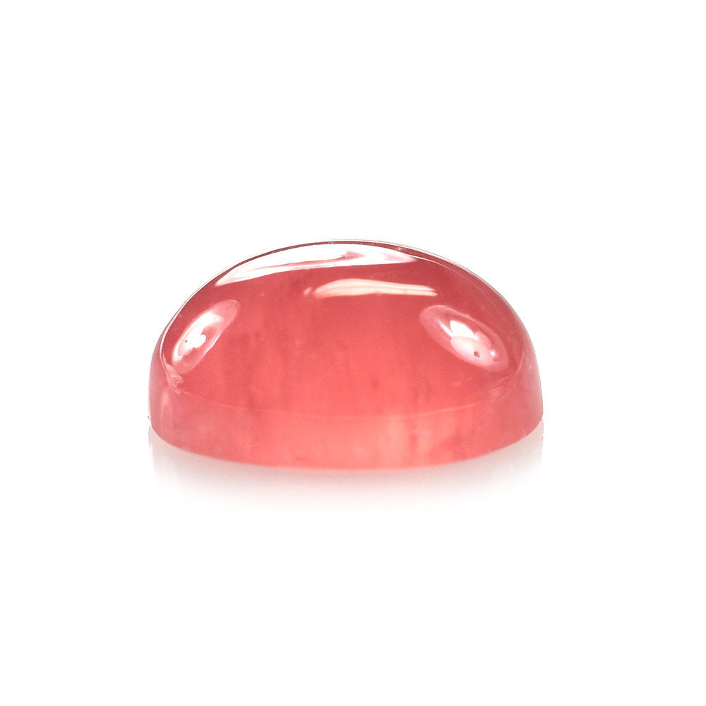 RHODOCHROSITE PLAIN OVAL CAB (CLEAN) 10X8MM 3.53 Cts.
