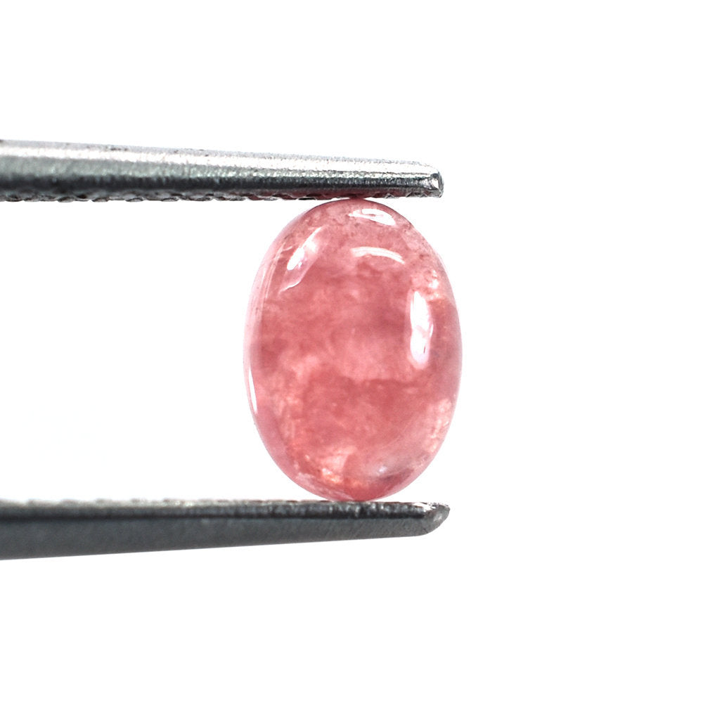 RHODOCHROSITE PLAIN OVAL CAB (CLEAN) 7X5MM 0.68 Cts.