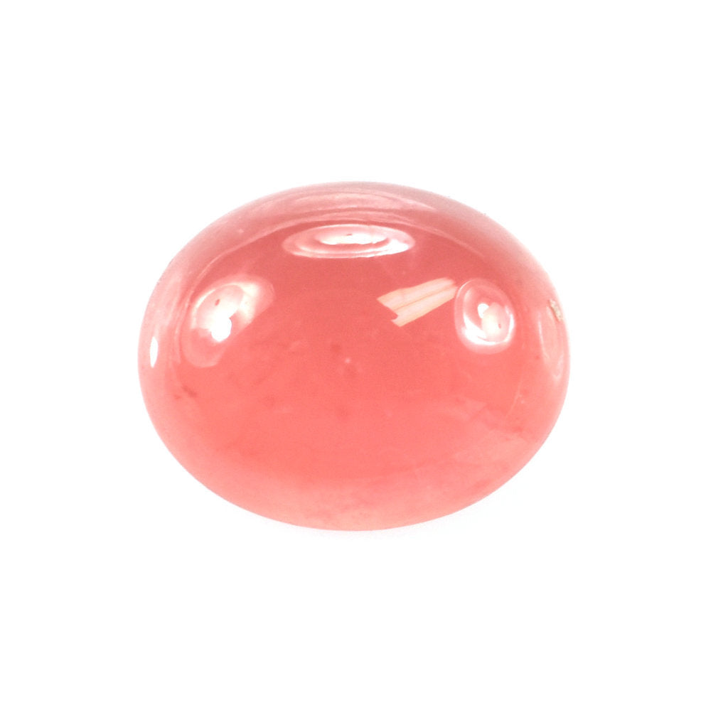 RHODOCHROSITE PLAIN OVAL CAB (CLEAN) 11X9MM 4.66 Cts.