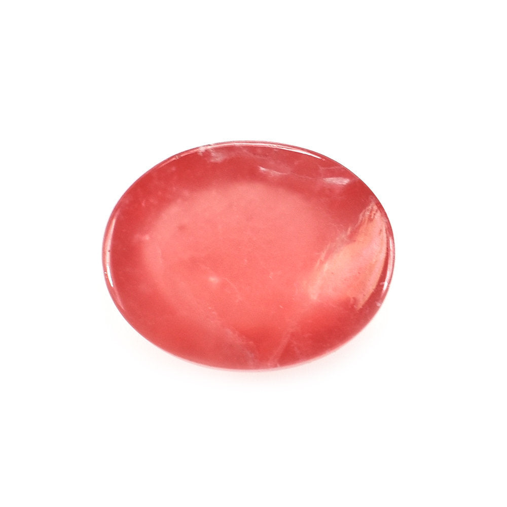RHODOCHROSITE PLAIN OVAL CAB (CLEAN) 11X9MM 4.66 Cts.