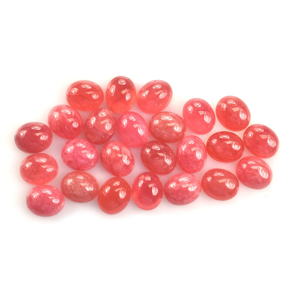 RHODOCHROSITE PLAIN OVAL CAB (CLEAN) 11X9MM 4.66 Cts.