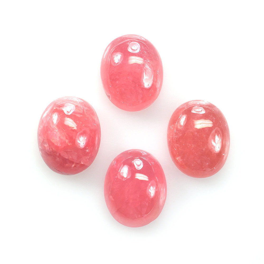 RHODOCHROSITE PLAIN OVAL CAB (CLEAN) 10X8MM 3.33 Cts.