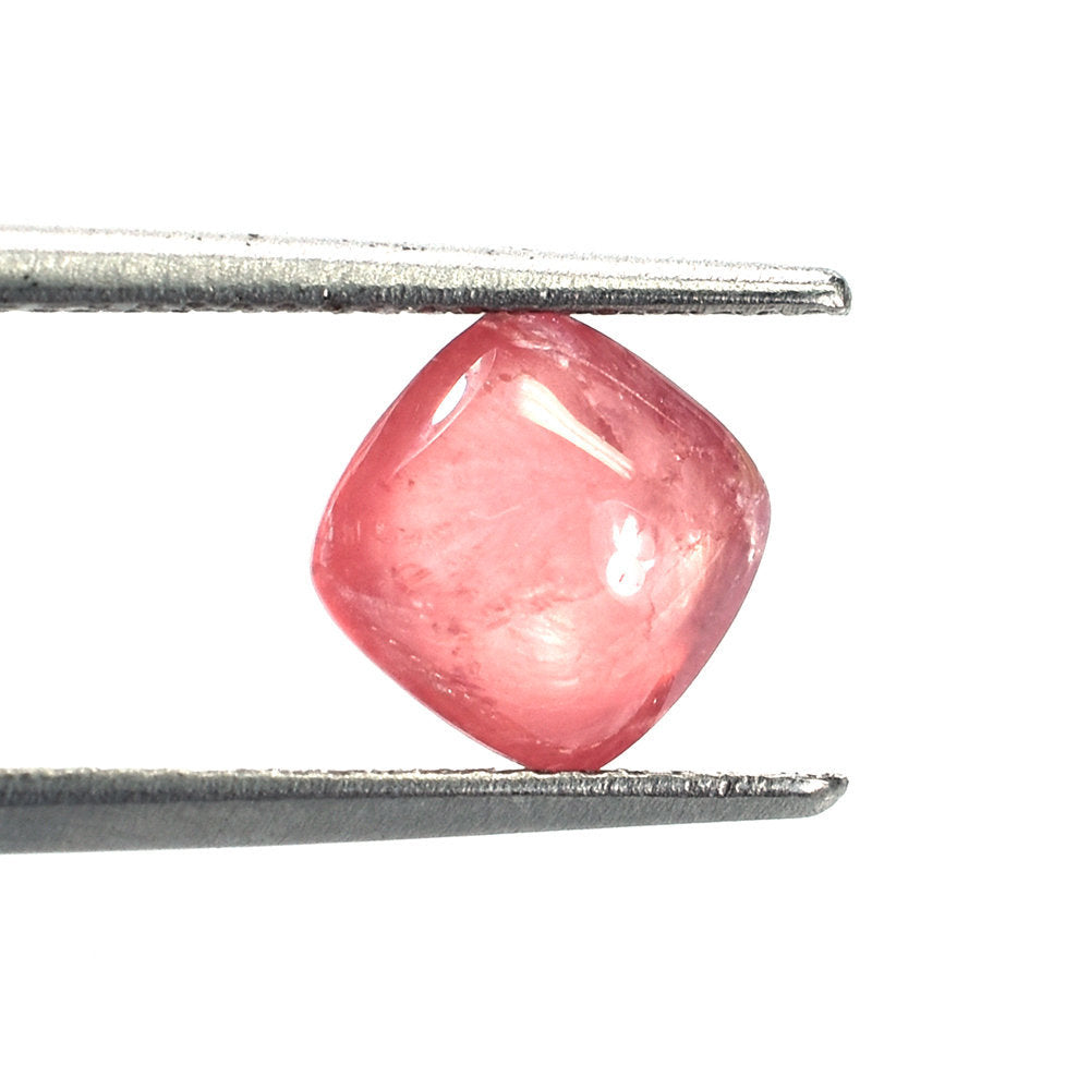 RHODOCHROSITE PLAIN LENTIL CUSHION (CLEAN) 7.00MM 1.90 Cts.