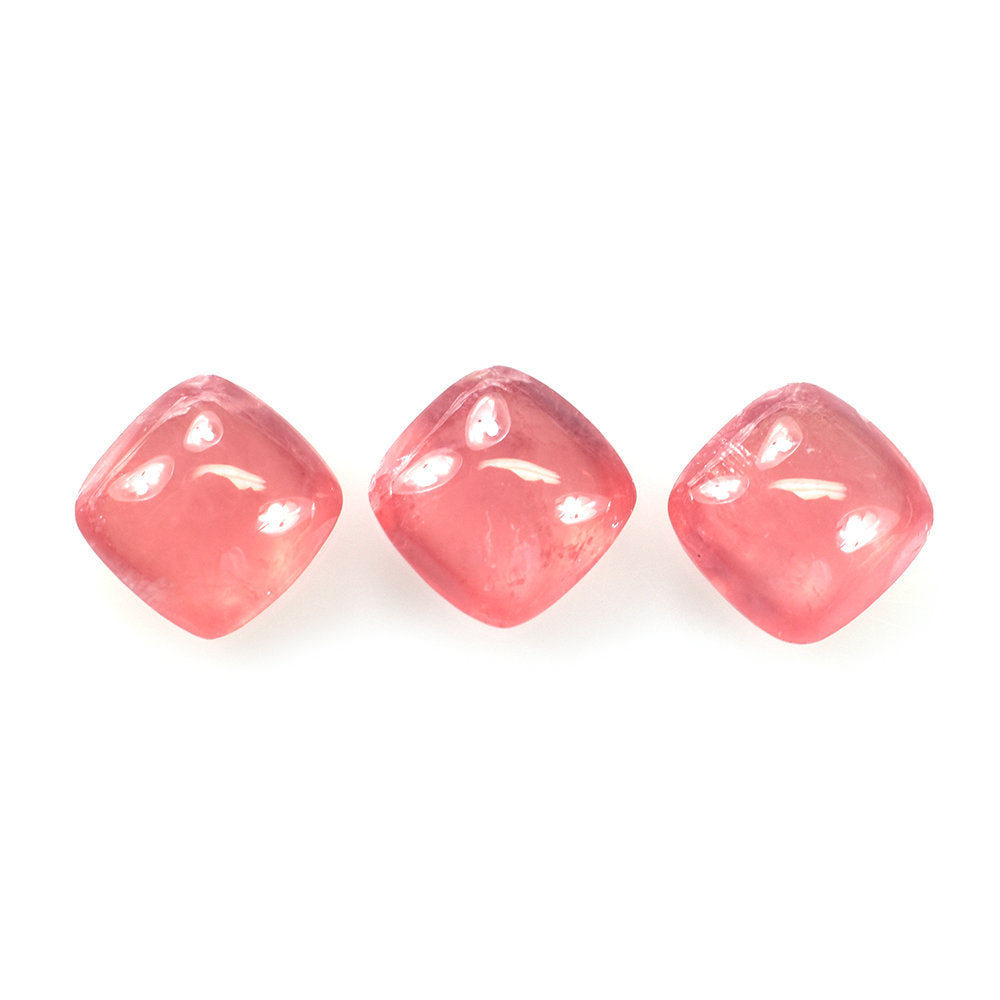 RHODOCHROSITE PLAIN LENTIL CUSHION (CLEAN) 7.00MM 1.90 Cts.