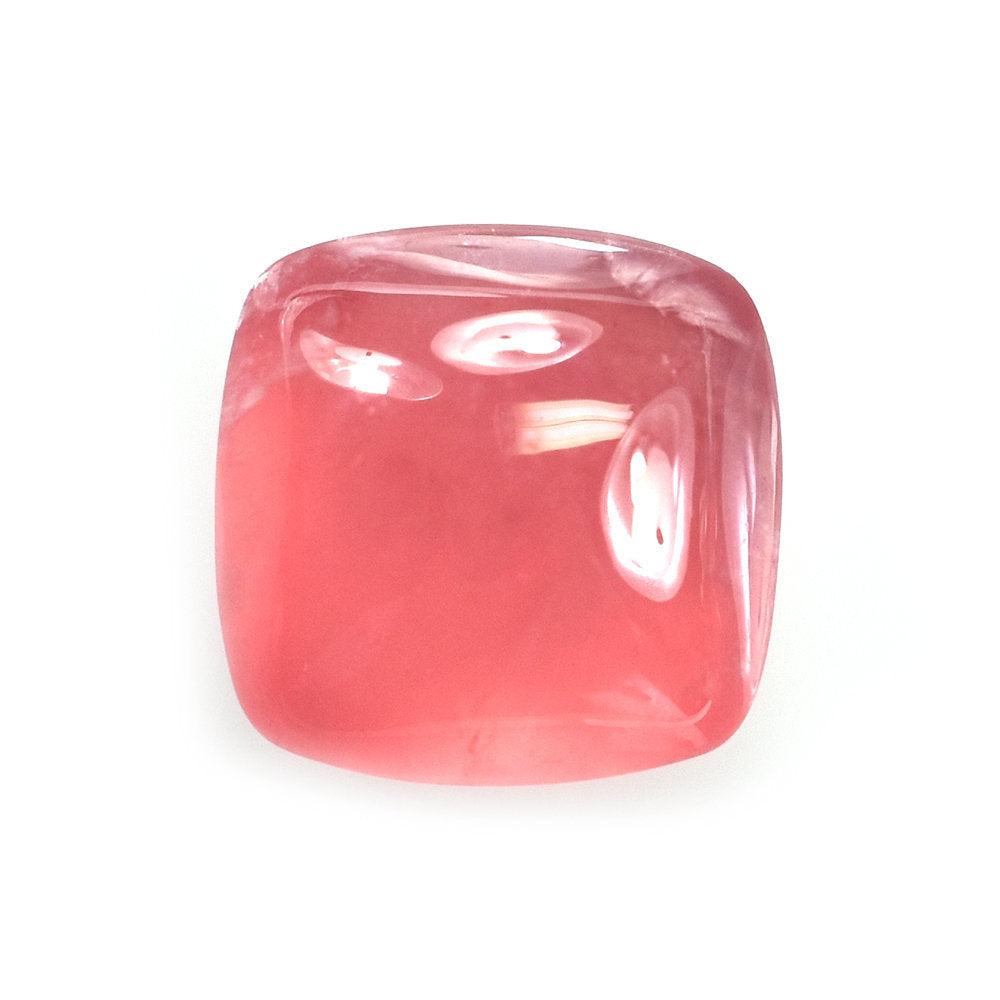 RHODOCHROSITE PLAIN LENTIL CUSHION (CLEAN) 9.00MM 3.86 Cts.