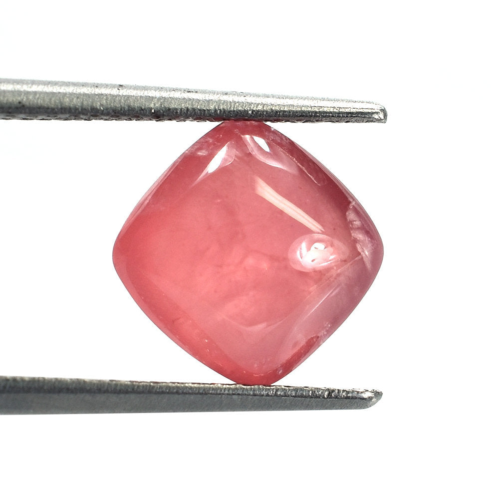 RHODOCHROSITE PLAIN LENTIL CUSHION (CLEAN) 9.00MM 3.86 Cts.