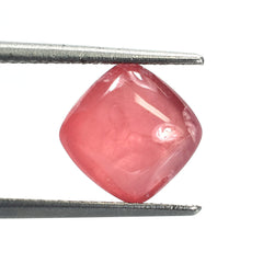RHODOCHROSITE PLAIN LENTIL CUSHION (CLEAN) 9.00MM 3.86 Cts.