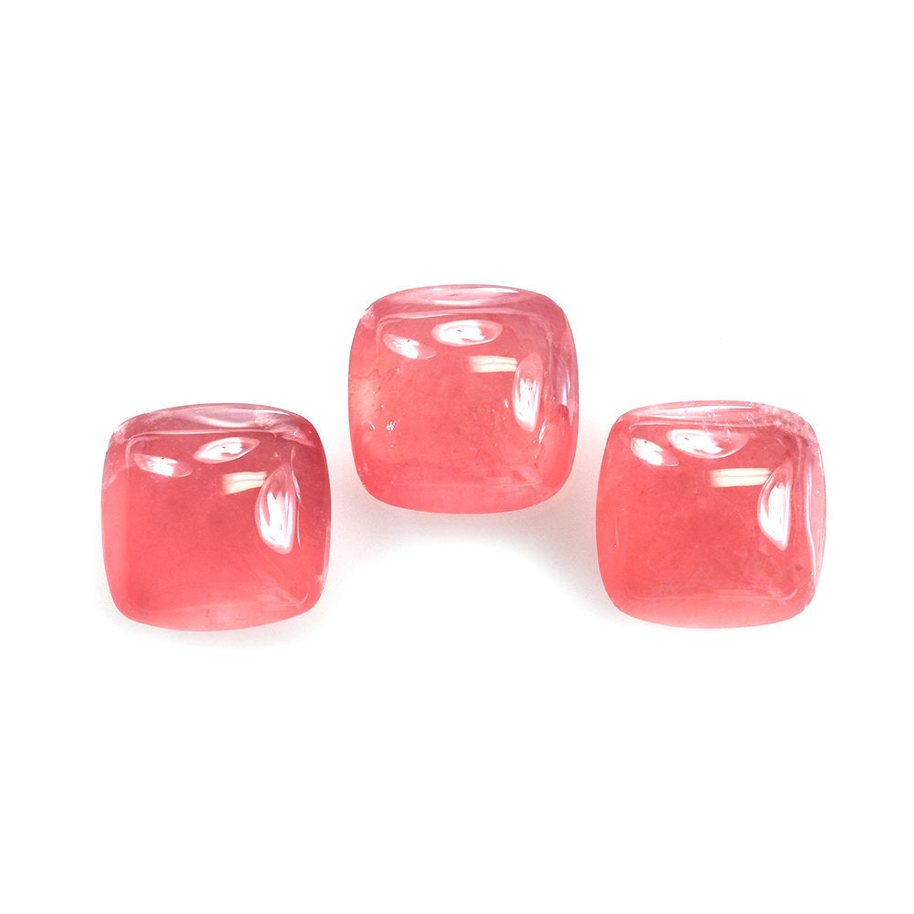 RHODOCHROSITE PLAIN LENTIL CUSHION (CLEAN) 9.00MM 3.86 Cts.