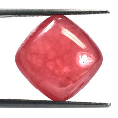 RHODOCHROSITE PLAIN LENTIL CUSHION (CLEAN) 14.00MM 13.74 Cts.