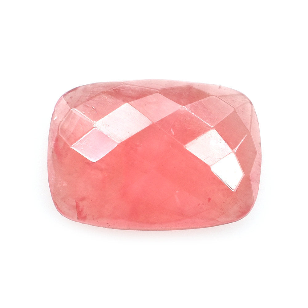 RHODOCHROSITE CHECKER CUT CUSHION CAB (CLEAN) 14X10MM 6.26 Cts.