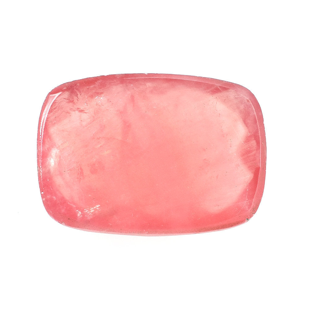 RHODOCHROSITE CHECKER CUT CUSHION CAB (CLEAN) 14X10MM 6.26 Cts.