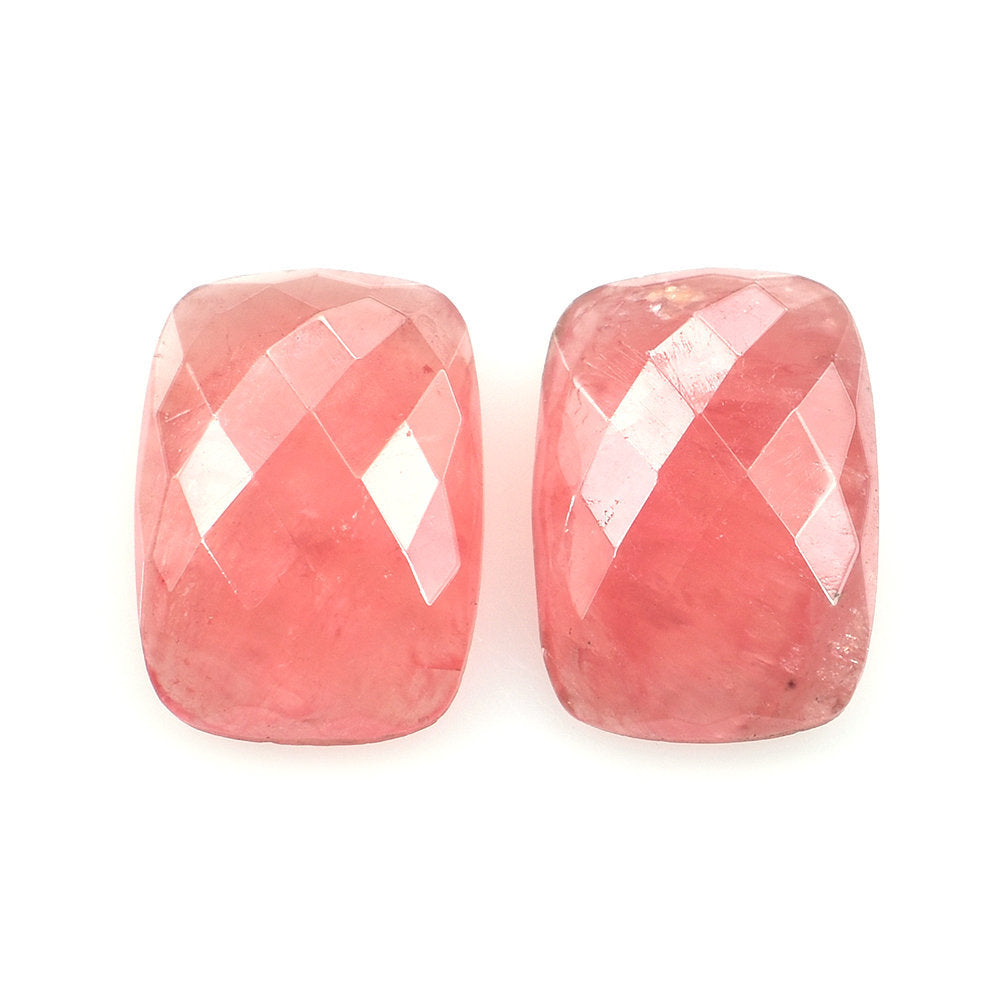 RHODOCHROSITE CHECKER CUT CUSHION CAB (CLEAN) 14X10MM 6.26 Cts.