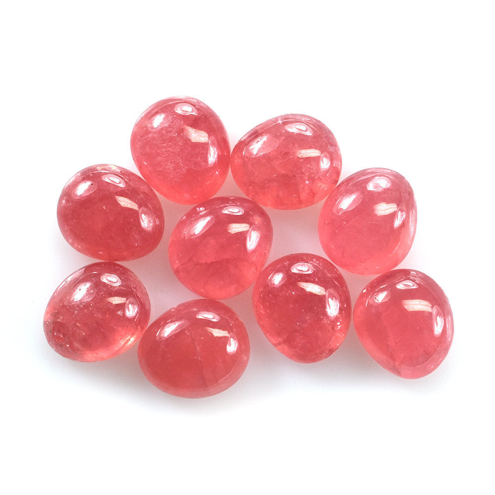 RHODOCHROSITE PLAIN LENTIL FANCY (CLEAN) 9.30X8.10MM 3.28 Cts.
