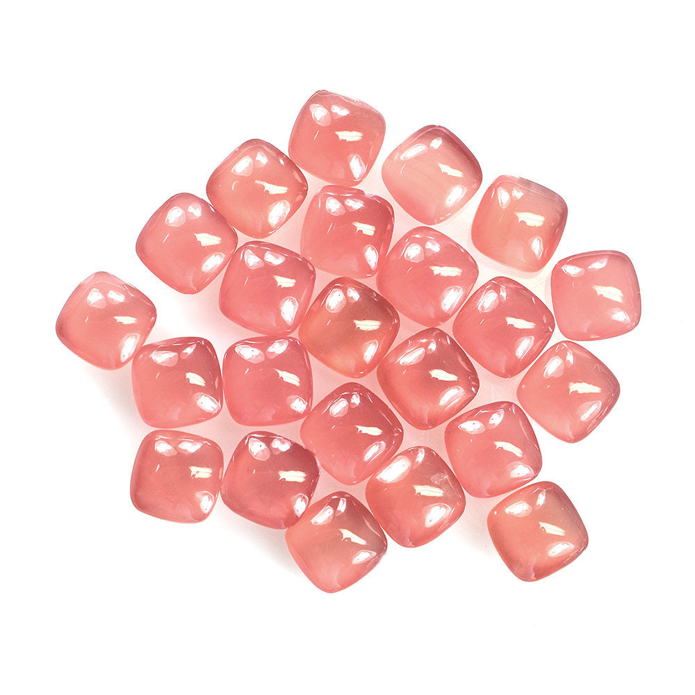 PERUVIAN RHODOCHROSITE LENTIL CUSHION 7.00MM 1.81 Cts.
