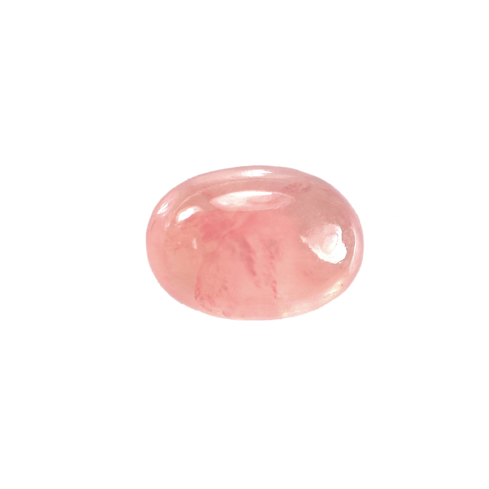 RHODOCHROSITE CLEAN PLAIN OVAL CAB (PINKISH RED/CELAN) 7.00X5.00 MM 0.98 CTS