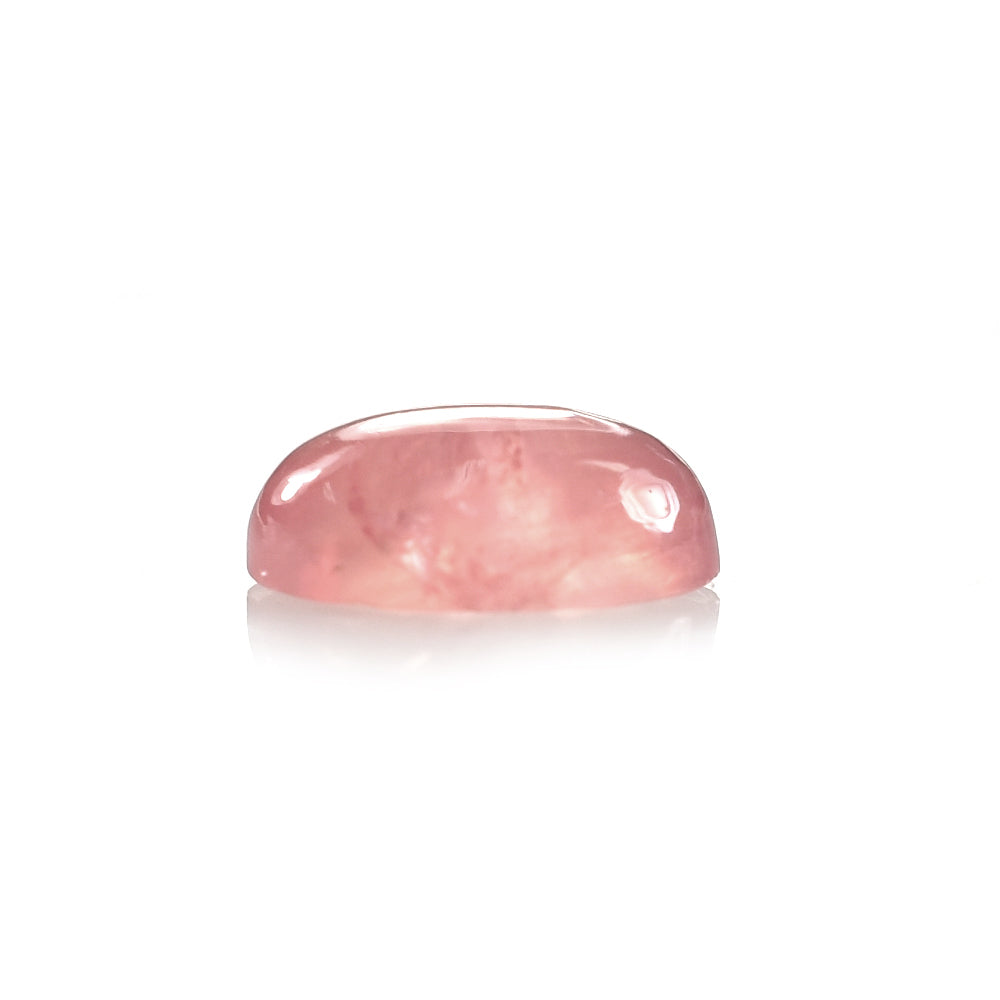 RHODOCHROSITE CLEAN PLAIN OVAL CAB (PINKISH RED/CELAN) 7.00X5.00 MM 0.98 CTS