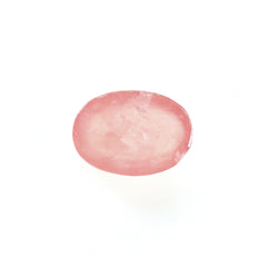 RHODOCHROSITE CLEAN PLAIN OVAL CAB (PINKISH RED/CELAN) 7.00X5.00 MM 0.98 CTS