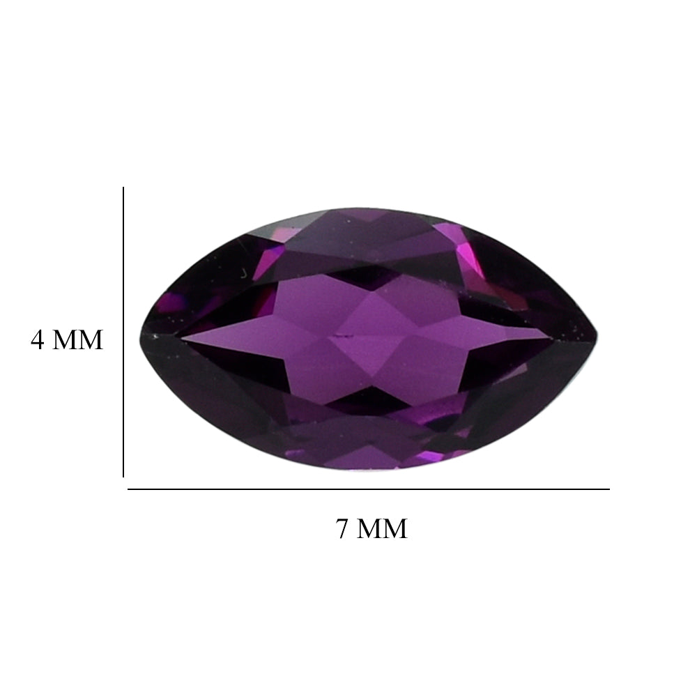 RHODOLITE CUT MAQUISE 7X4MM 0.65 Cts.
