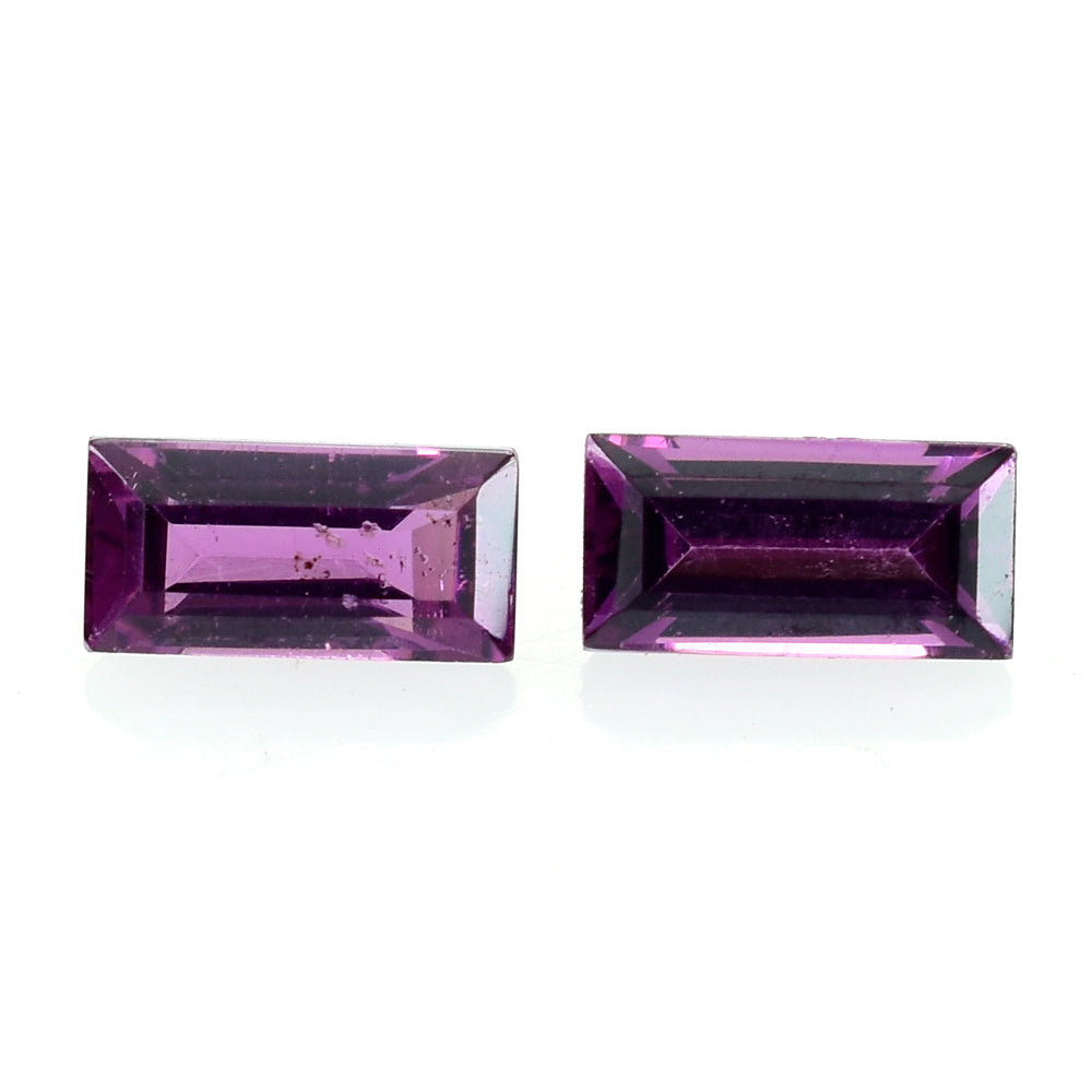 RHODOLITE CUT BAGUETTE 4X2MM 0.2 Cts.