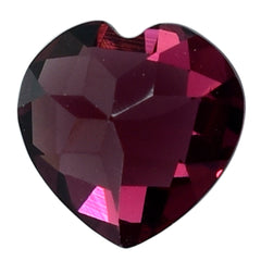 RHODOLITE CHECKER CUT HEART 6MM 0.89 Cts.