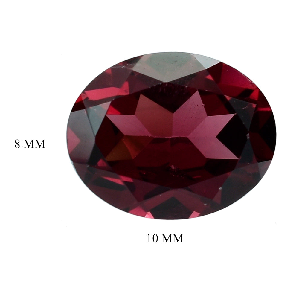 RHODOLITE CUT OVAL 10X8MM 3.54 Cts.