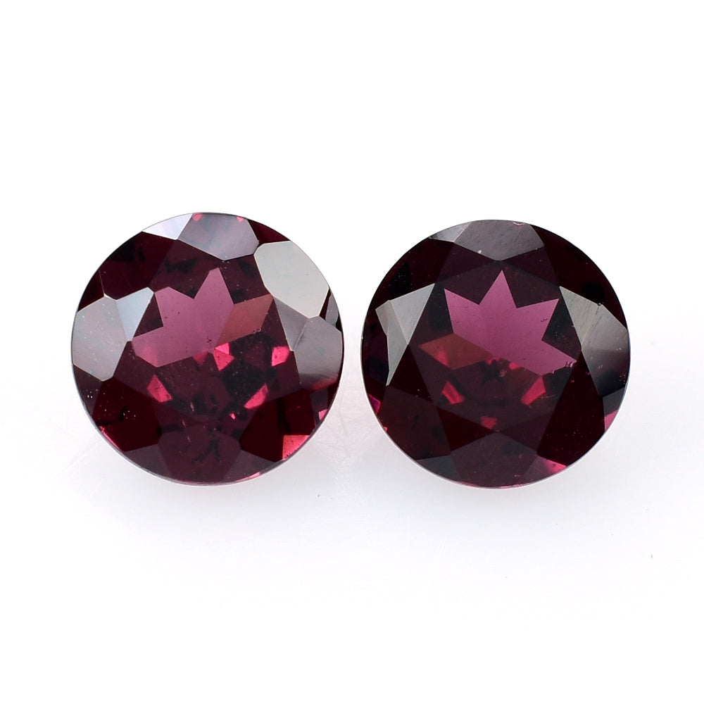 RHODOLITE CUT ROUND 7MM 1.68 Cts.