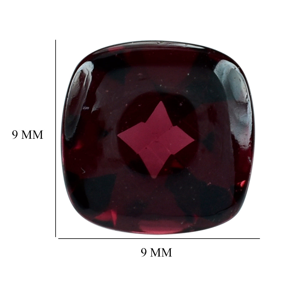 RHODOLITE BUFFTOP CUSHION 9MM 3.78 Cts.