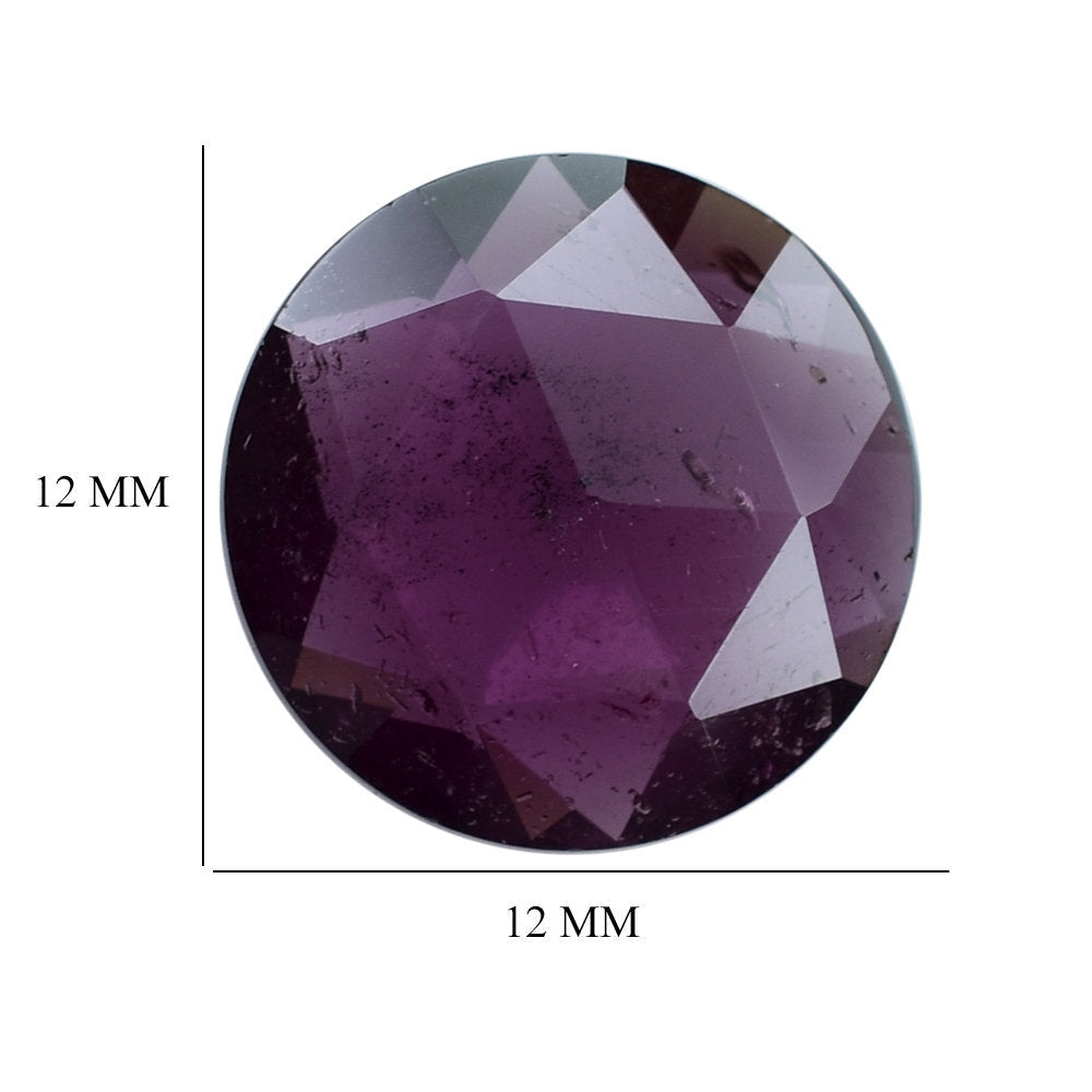 RHODOLITE ROSE CUT BRIOLETTE ROUND (SI) 12MM 4.78 Cts.