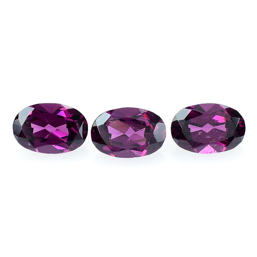 RHODOLITE CUT OVAL 6X4MM 0.64 Cts.