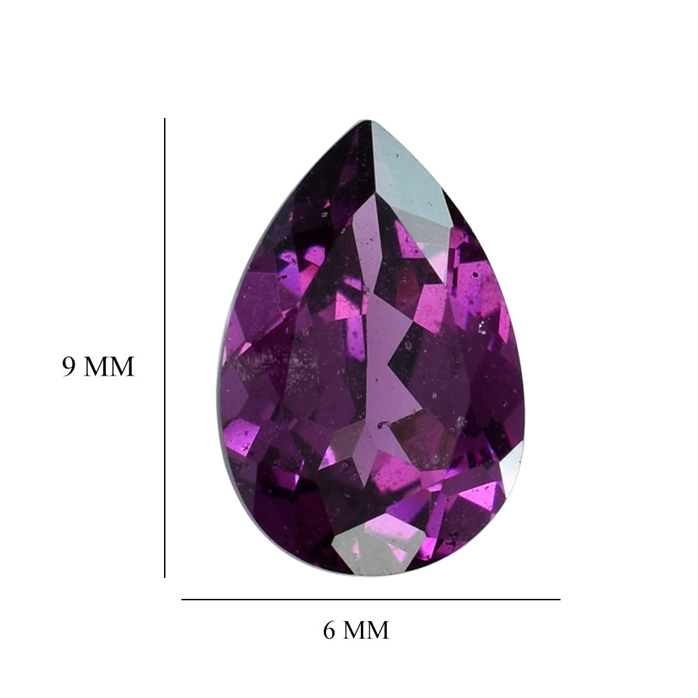 RHODOLITE CUT PEAR (PURPLE/SI) 9X6MM 1.62 Cts.