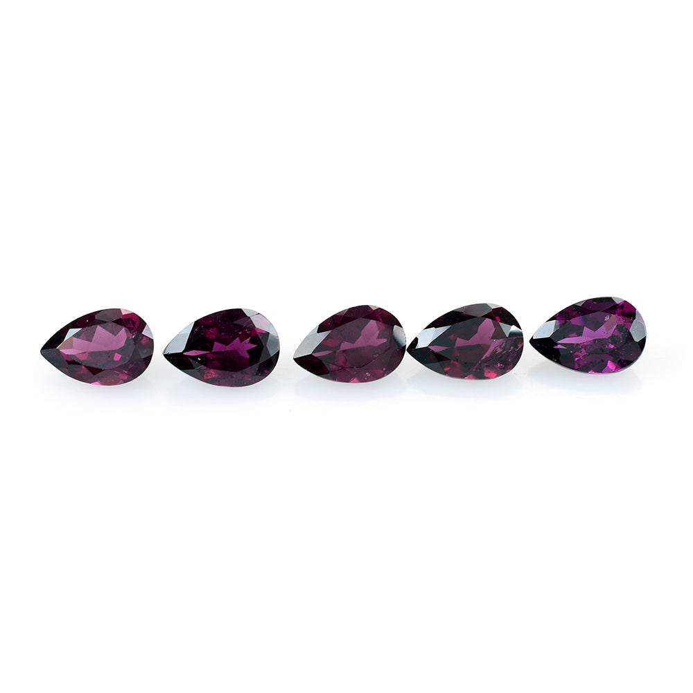RHODOLITE CUT PEAR (FINE) 9X6MM 1.62 Cts.