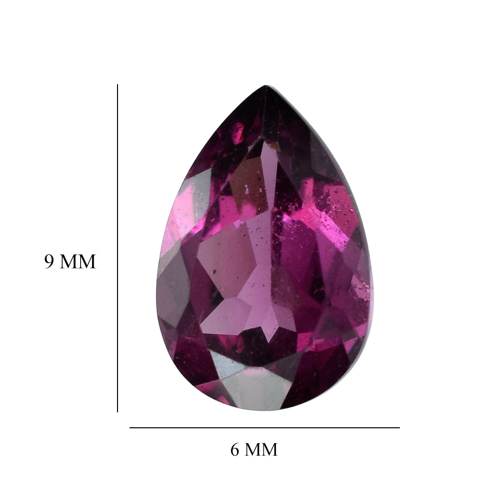 RHODOLITE CUT PEAR 9X6MM 1.62 Cts.